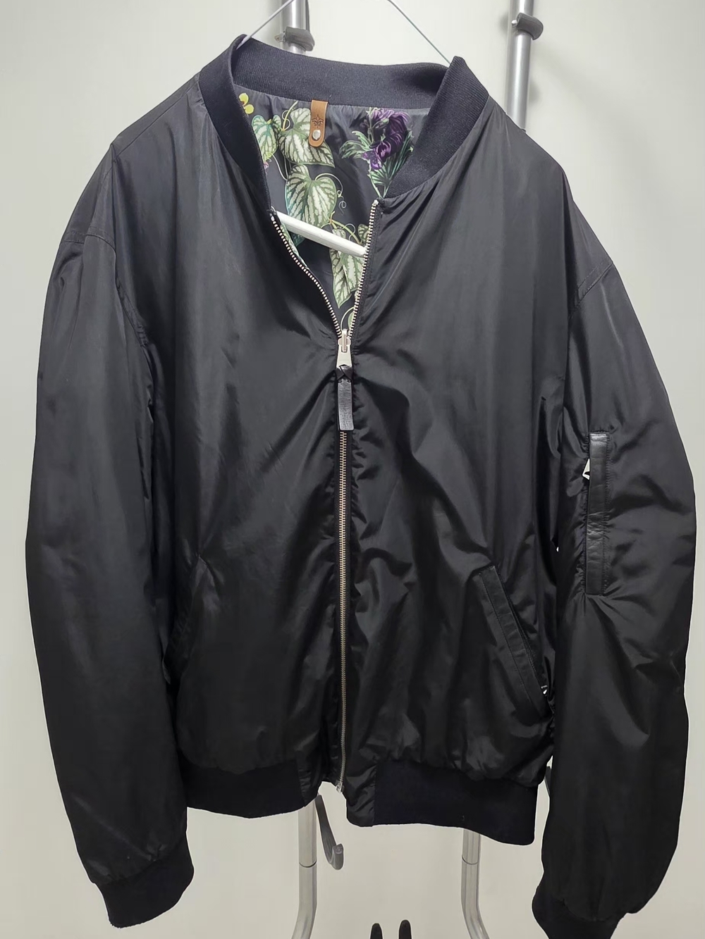 Mackage Black Bomber Jacket - Classic Zip Front